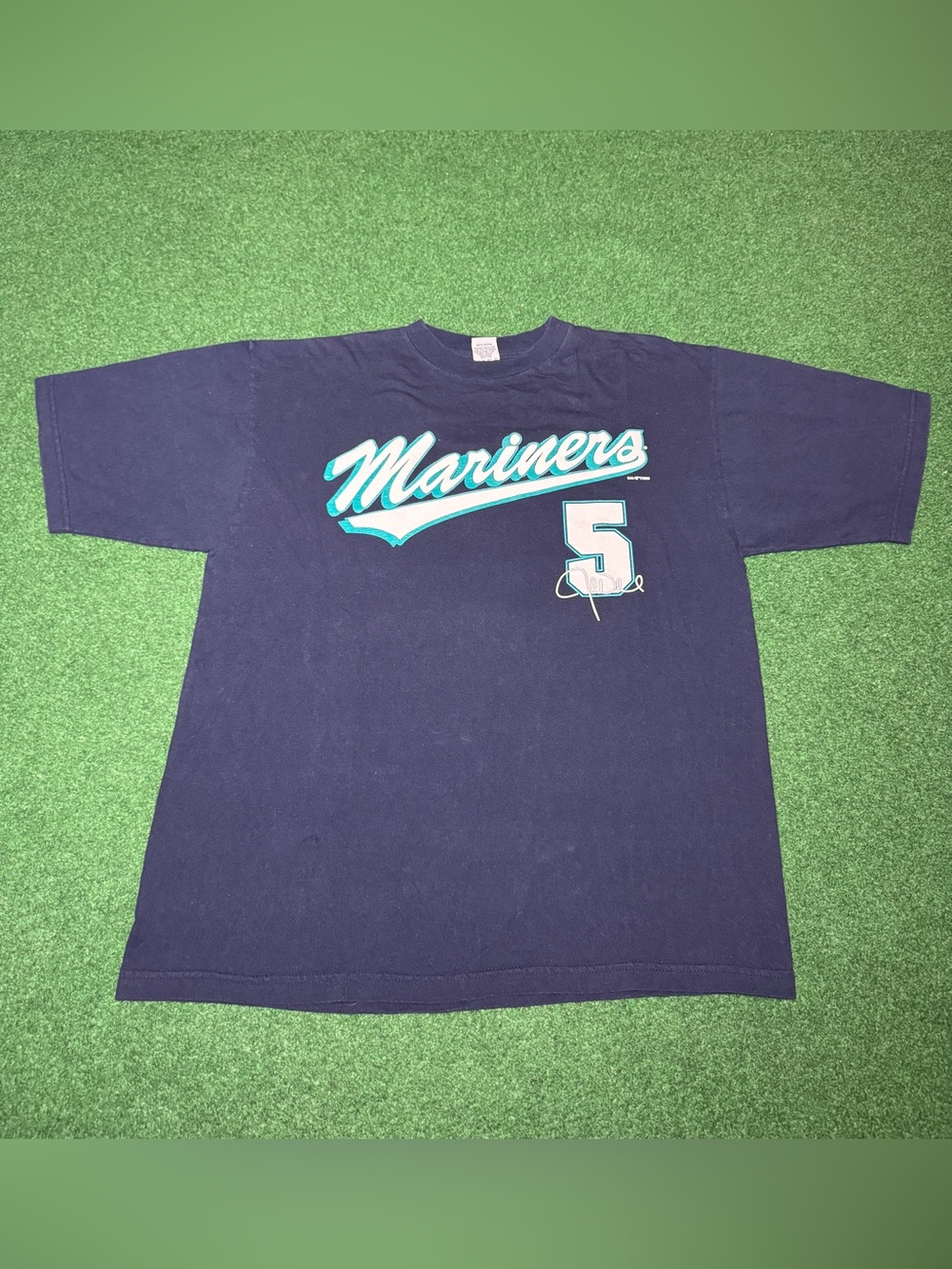 Seattle Mariners Vintage T Shirt XL John Olerud 90s Y2K Retro MLB Baseball Shirt